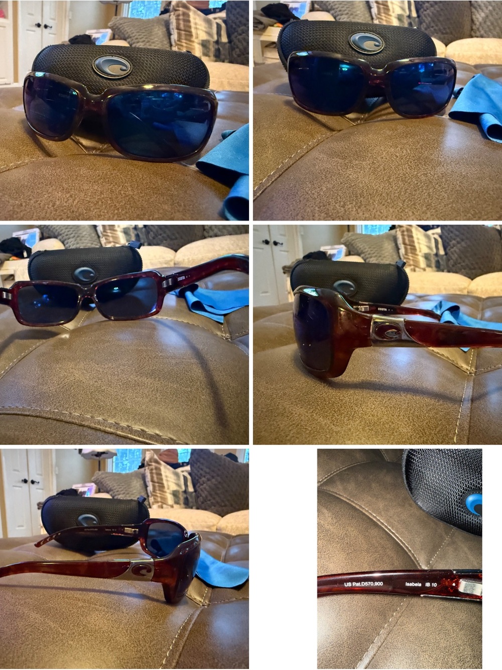 Costa Women's Sunglasses in Tortoiseshell with Blue Lenses